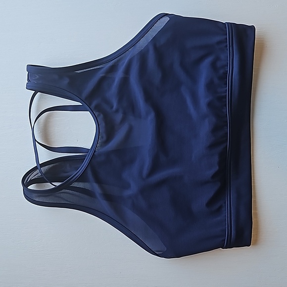 Offline by Aerie Navy Mesh Strappy Sports Bra S NWOT - Picture 1 of 5